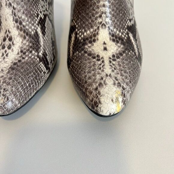 Cole Haan Maxfield Snake Print Leather Stiletto Heel Ankle Boots - Picture 8 of 8
